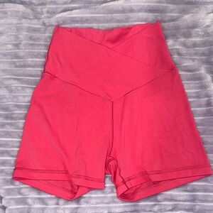Aerie Pink Crossover Shorts